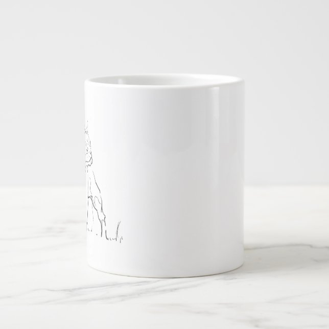 Grande Caneca Bulldog Francês - Caneca de Café Mãe de Cac (Frente)