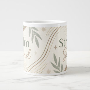 Grande Caneca Calm Mind Strong Soul   Caneca de Café Esté