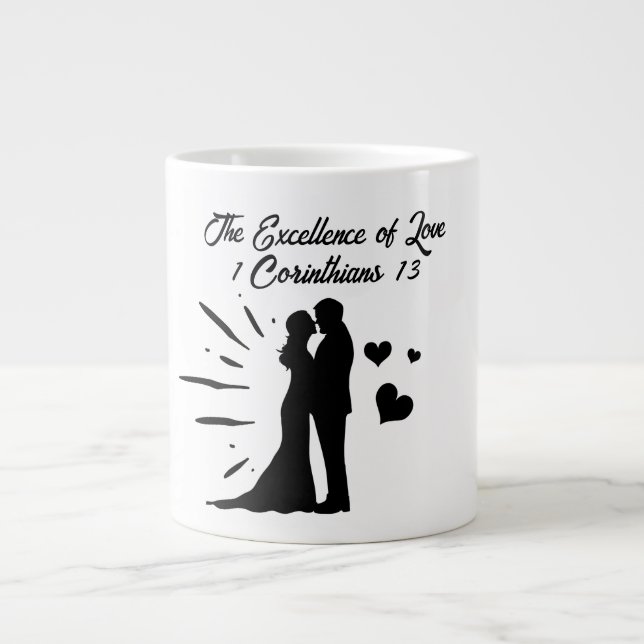 Grande Caneca de amor - caneca gigante de café (Frente)