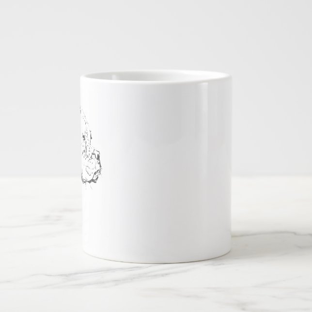 Grande Caneca de Cachorro Boxer – Caneca de Café com Cach (Frente)