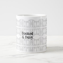 Grande Caneca de Café Amante de Livros