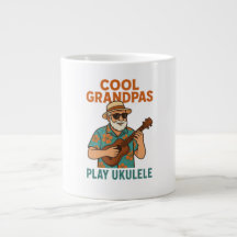 Caneca de Café Avôs Legais Tocam Ukulele