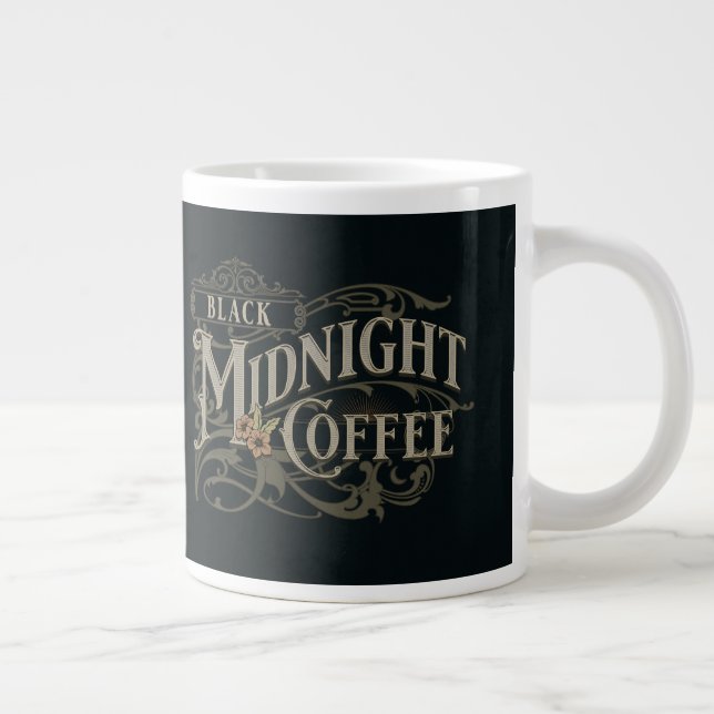 Grande Caneca de café Black Midnight (Direita)