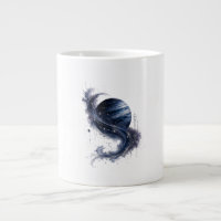Caneca de Café Blue Planet Cosmic Swirl | Espiral