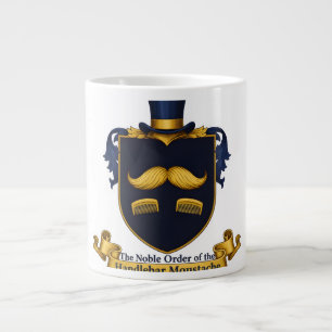 Grande Caneca de Café Cavalheiro Bigode de Guidão