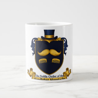 Grande Caneca de Café Cavalheiro Bigode de Guidão