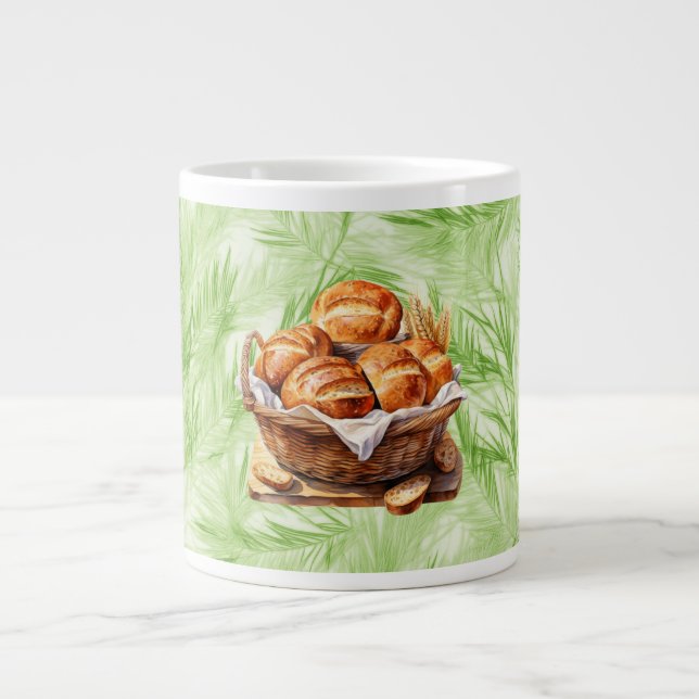 Grande Caneca de Café com Leite Jumbo Amazing Loaves and  (Frente)