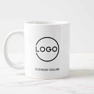 Grande Caneca de Café com Logotipo Empresarial Personaliz