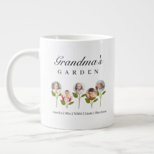 Grande Caneca de café com presente de foto de 5 netos tam