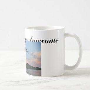 Grande caneca de café das citações da praia de