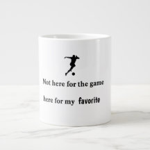 Caneca de Café de Apoio ao Jogador de Futebol