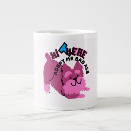 Grande Caneca de Café de Cachorro Engraçado!