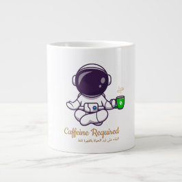 Grande Caneca de Café de Ioga de Astronauta Engraçado –Ca