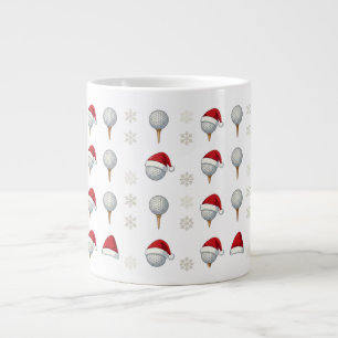 Grande Caneca de café de Natal de golfe