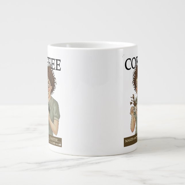 Grande Caneca de Café Divertida  (Frente)
