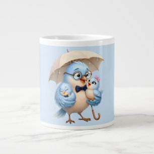 Grande Caneca de café do Pai Passarinho Presente de Famíl