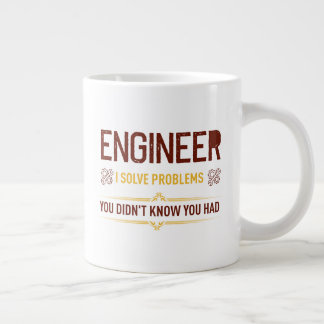 Grande Caneca de Café Engenheiro Divertido Confie em Mim