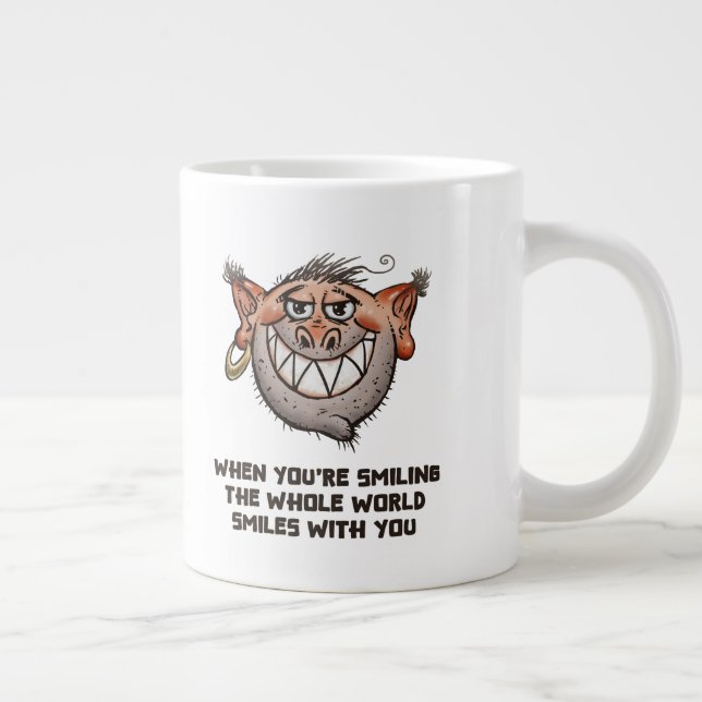 Grande Caneca de café engraçada (Direita)