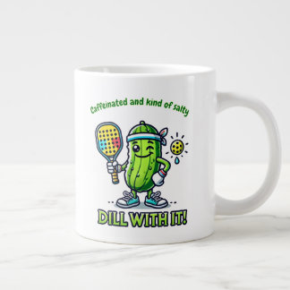 Grande Caneca de café engraçada de pickleball, utensílios