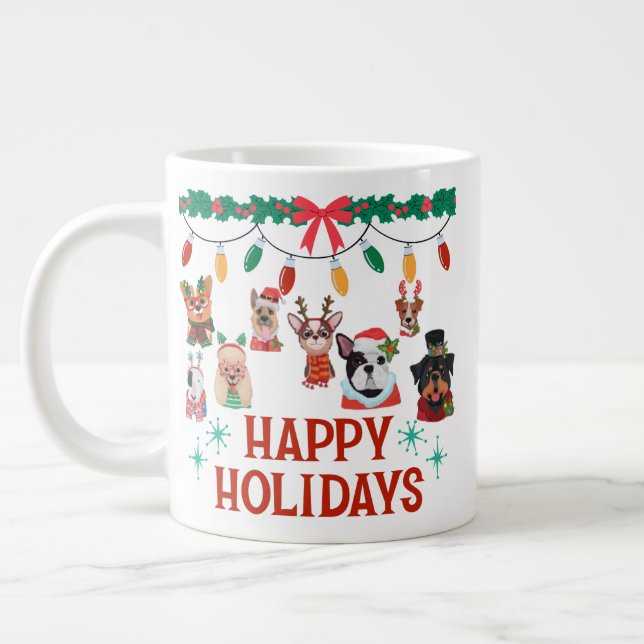 Grande caneca de café especial Natal Roof (Esquerda)