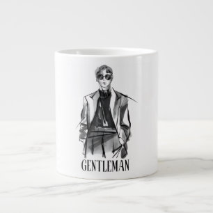 Grande Caneca de Café Estilo Cavalheiro