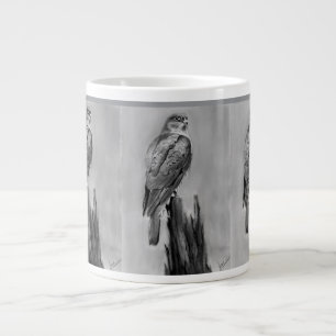 Grande Caneca de café Falcão, ave de rapina