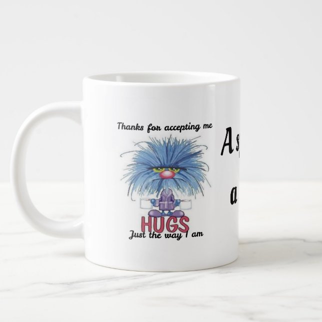 Grande Caneca de Café Fuzzy Hugs 600 ml (Esquerda)