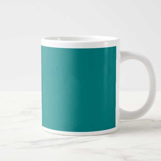 Grande Caneca de Café GIANT Verde Azulado (Direita)
