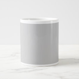 Grande Caneca de Café Jumbo | Cerâmica Minimalista Cinza