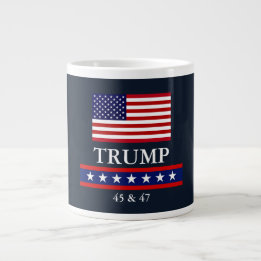 GRANDE CANECA DE CAFÉ JUMBO DO PRESIDENTE DONALD TRUMP