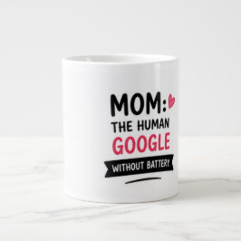 Grande Caneca de Café Mãe Engraçada O Google Humano