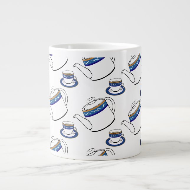 Grande caneca de café para hora do chá (Frente)