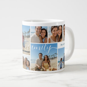 Grande Caneca de Café Personalizada com Memórias da Famíl