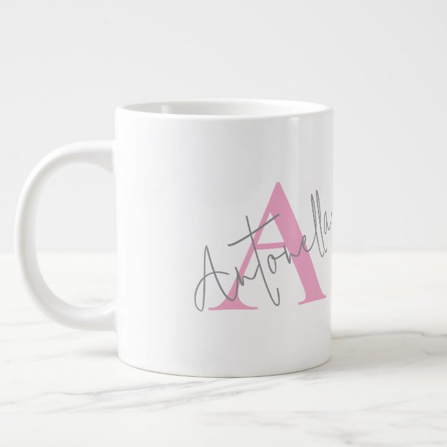 Grande Caneca de café personalizada com nome (Esquerda)