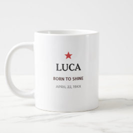 Grande Caneca de Café Personalizada com Nome para Ele no