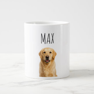 Grande Caneca de Café Personalizada Golden Retriever — "M