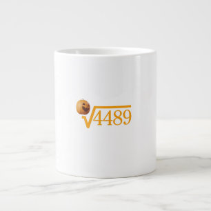 Grande Caneca de Café Raiz Quadrada de 4489