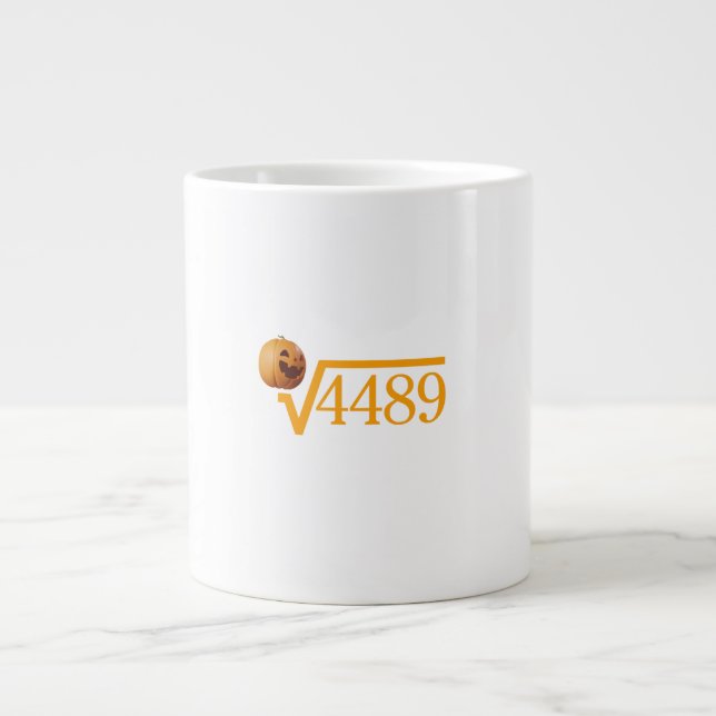 Grande Caneca de Café Raiz Quadrada de 4489 (Frente)
