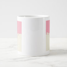 Caneca de Café Rosa com Arte de Panda Desenhada à 