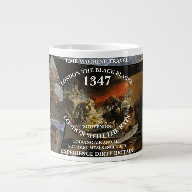 Grande Caneca de café TSA DOJ FV VD STD TRUMP TRUMPS REPÚ (Frente)
