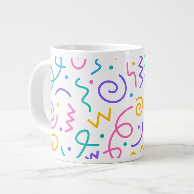 Grande Caneca de especialidade de café 🌸 festa (Frente Esquerda)