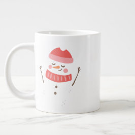Grande Caneca de Natal Minimalista – Café Moderno de Féri