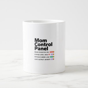 Grande Caneca Painel de Controle da Mamãe   Café Divertid