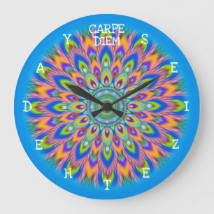 Grande Carpe Diem aproveite o dia do relógio de Mandala.