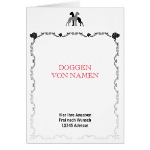 Grande cartão Danes