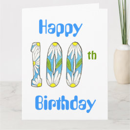 Grande Cartão de Aniversário do 100º