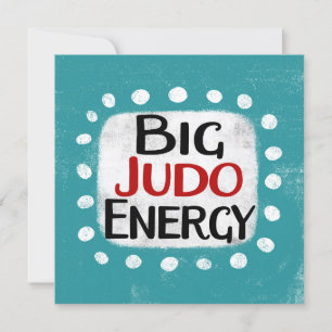 Grande Cartão de Saudação de Energia Judo