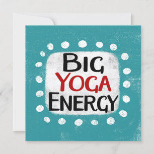 Grande Cartão de Saudação Energética Yoga
