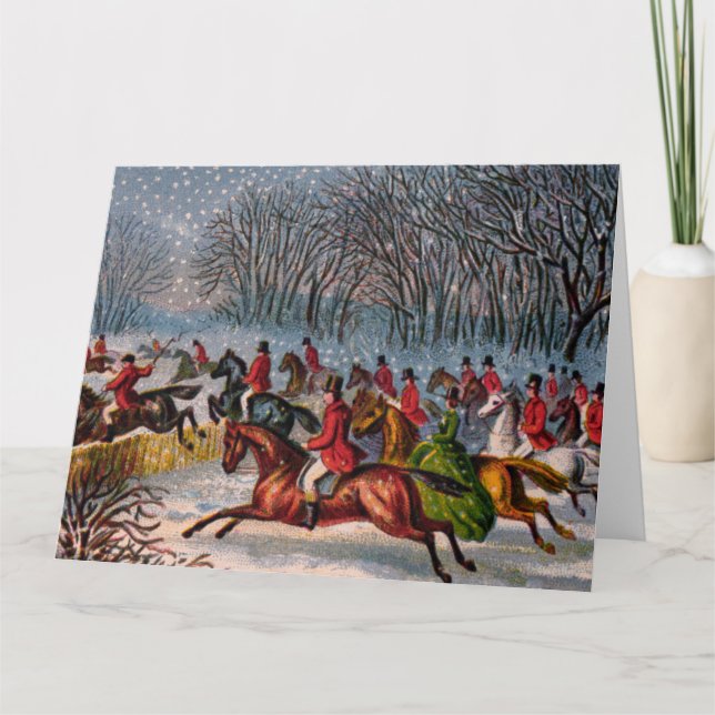 Grande Cartão de Saudação Tally-Ho (Frente)