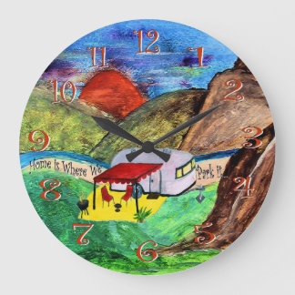 Grande casa é onde estacionamos o relógio da parede do ca